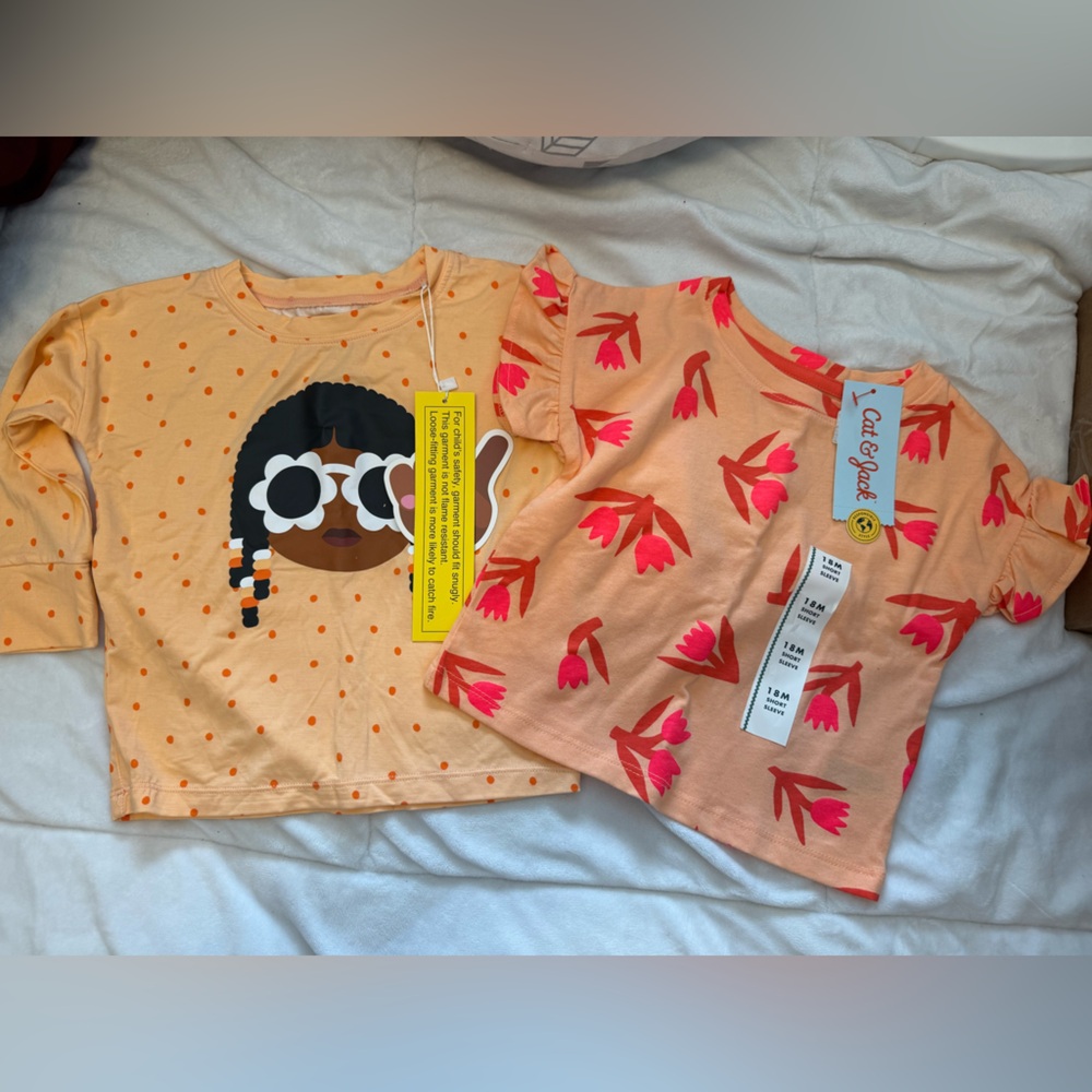 18 months girls shirts lot